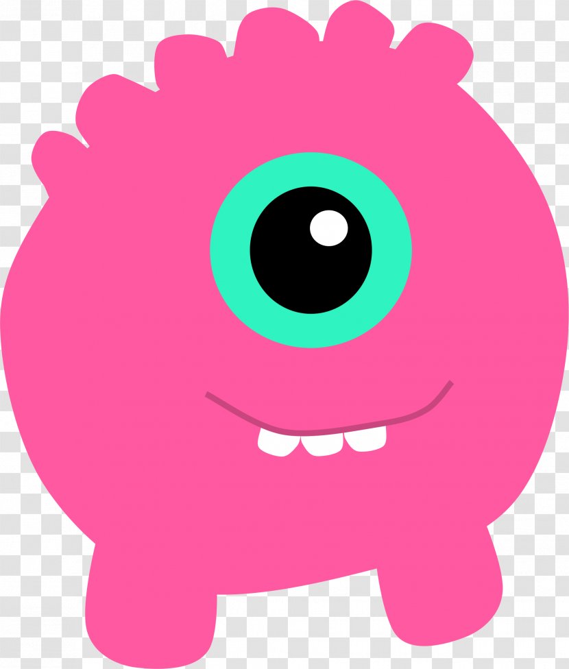 Elmo Monster Free Clip Art - Heart - Cute Cyclops Cliparts Transparent PNG