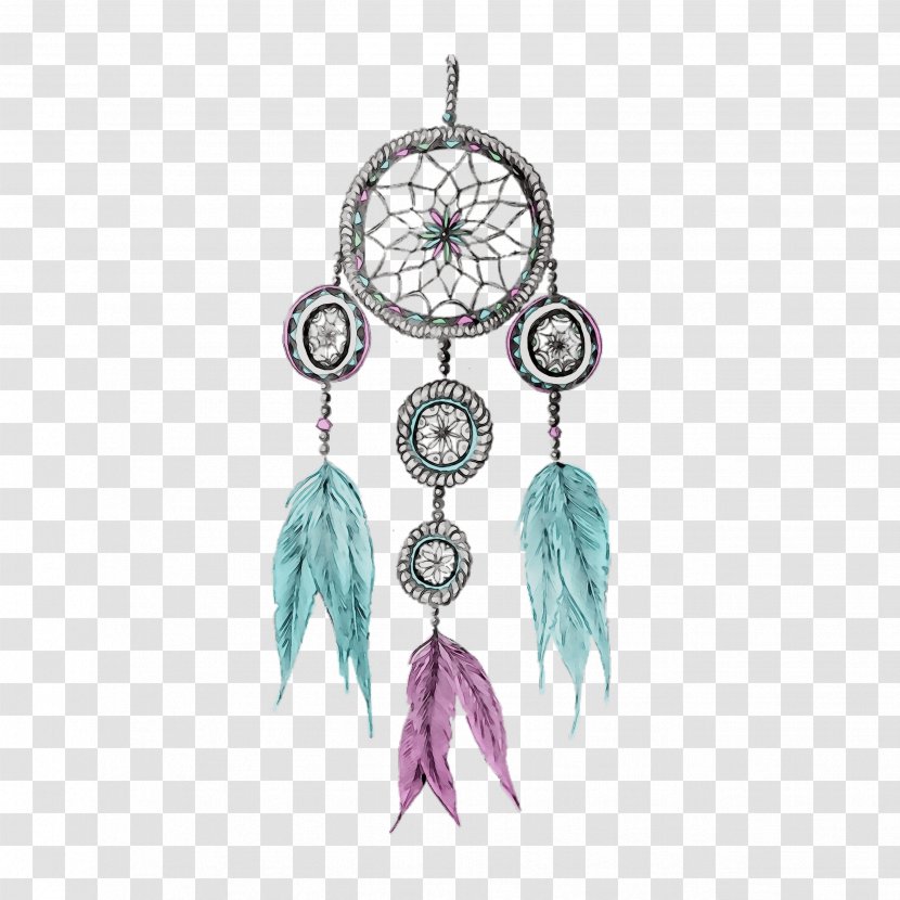 Drawing Image Painting Dream Earring - Dreamcatcher - Artist Transparent PNG