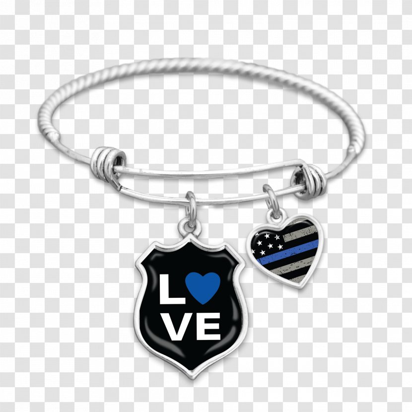 Charm Bracelet Thin Blue Line Charms & Pendants Police Officer - Jewelry Making Transparent PNG