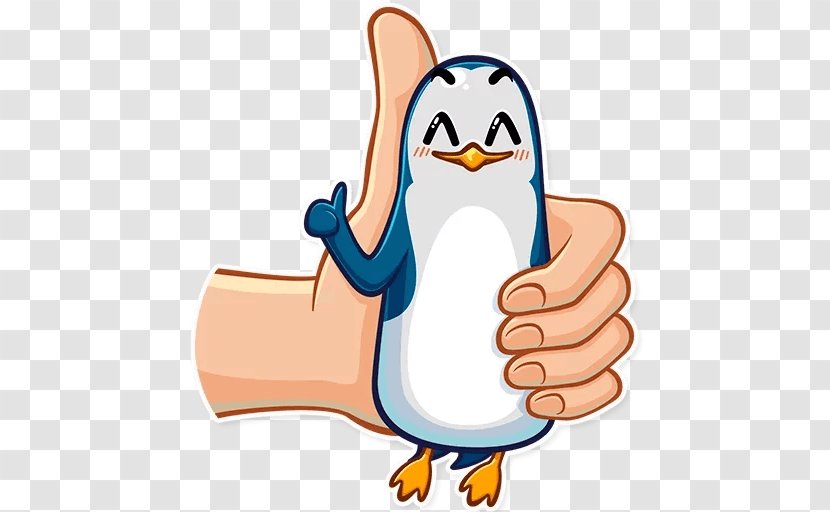 Penguin Sticker Telegram Одинокий пингвин Clip Art - Human Behavior Transparent PNG