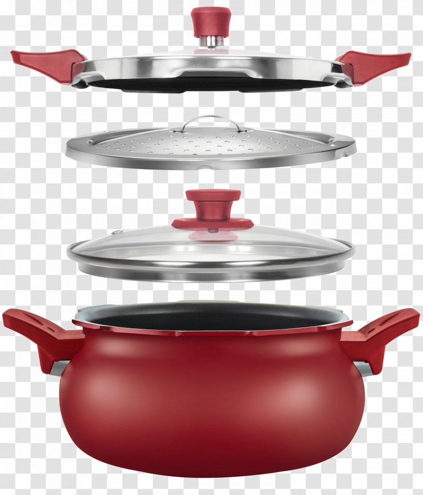 Pressure Cooking Ranges Cookware Induction Non-stick Surface - Slow Cookers - Ceramic Three-piece Transparent PNG