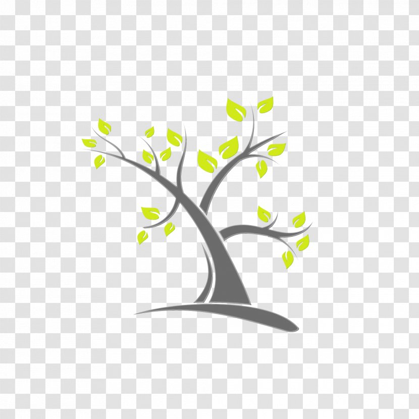 Branch Tree Leaf Logo Plant - Stem - Wall Sticker Transparent PNG