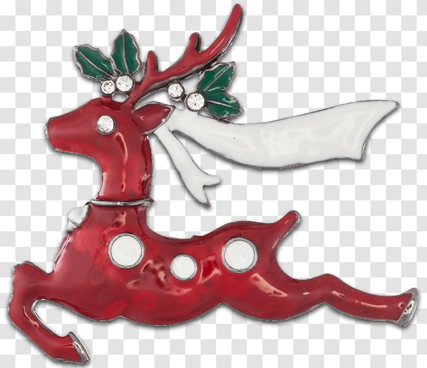 Reindeer Christmas Ornament Figurine - Deer Transparent PNG