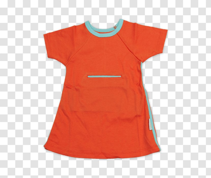 T-shirt Shoulder Sleeve Dress - Orange Transparent PNG