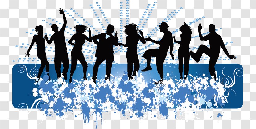 Dance Middle School Royalty-free Clip Art - Tree - Dynamic Silhouette Figures Transparent PNG