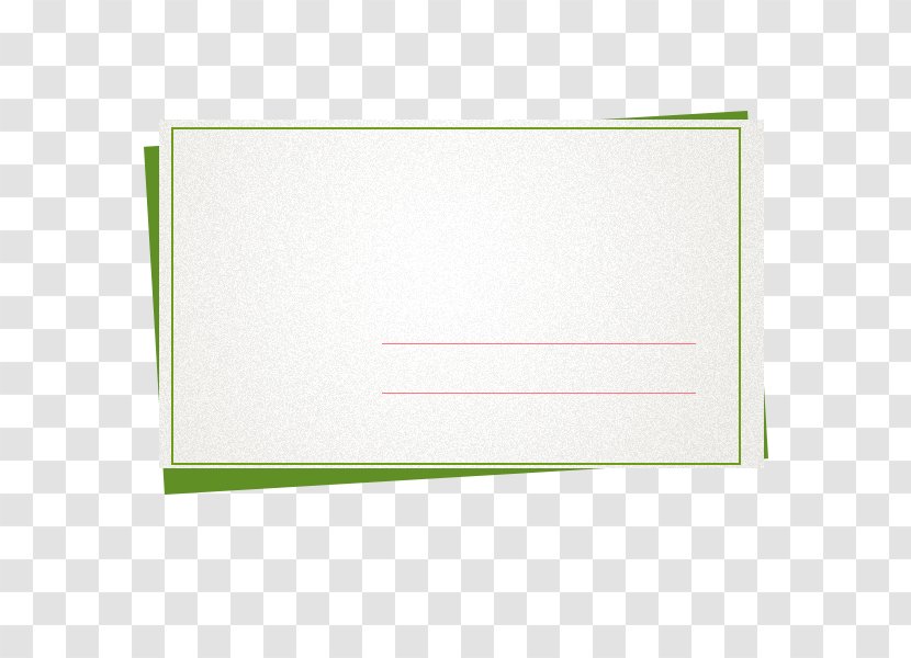Paper Brand Pattern - Green - Letterhead Envelope Element Transparent PNG