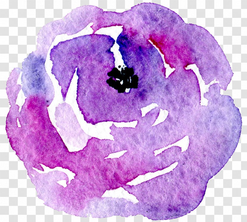 Purple Violet Plant Logo Animation Transparent PNG
