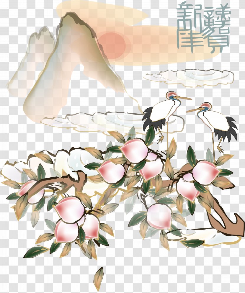 Peach Desktop Wallpaper - Blossom - Stork Transparent PNG