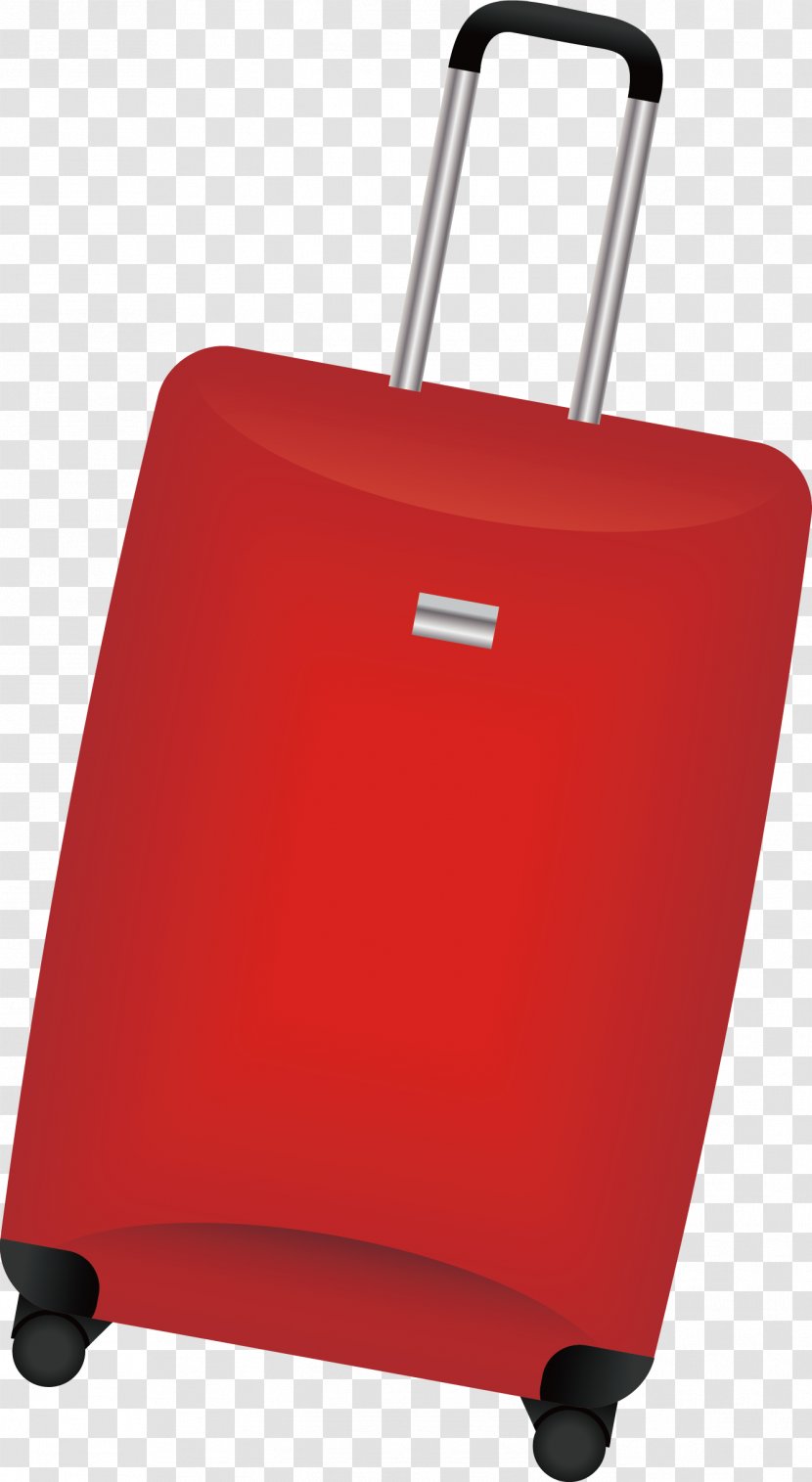 Hand Luggage Suitcase Red - Big Transparent PNG