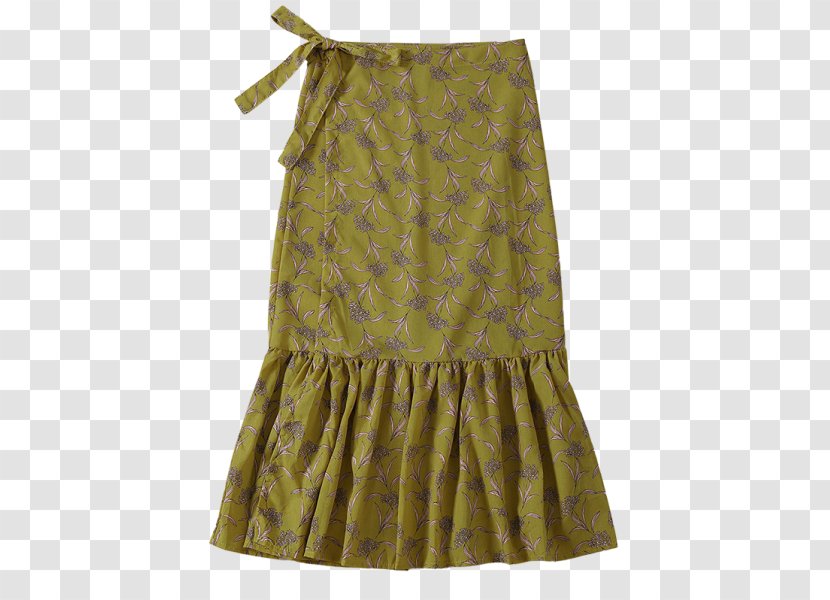 T-shirt Skirt Wrap Dress Top - Day - Yellow Flower Watercolor Transparent PNG
