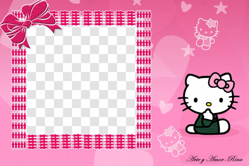 Hello Kitty Picture Frames Photography Graphic Design - Frame Transparent PNG