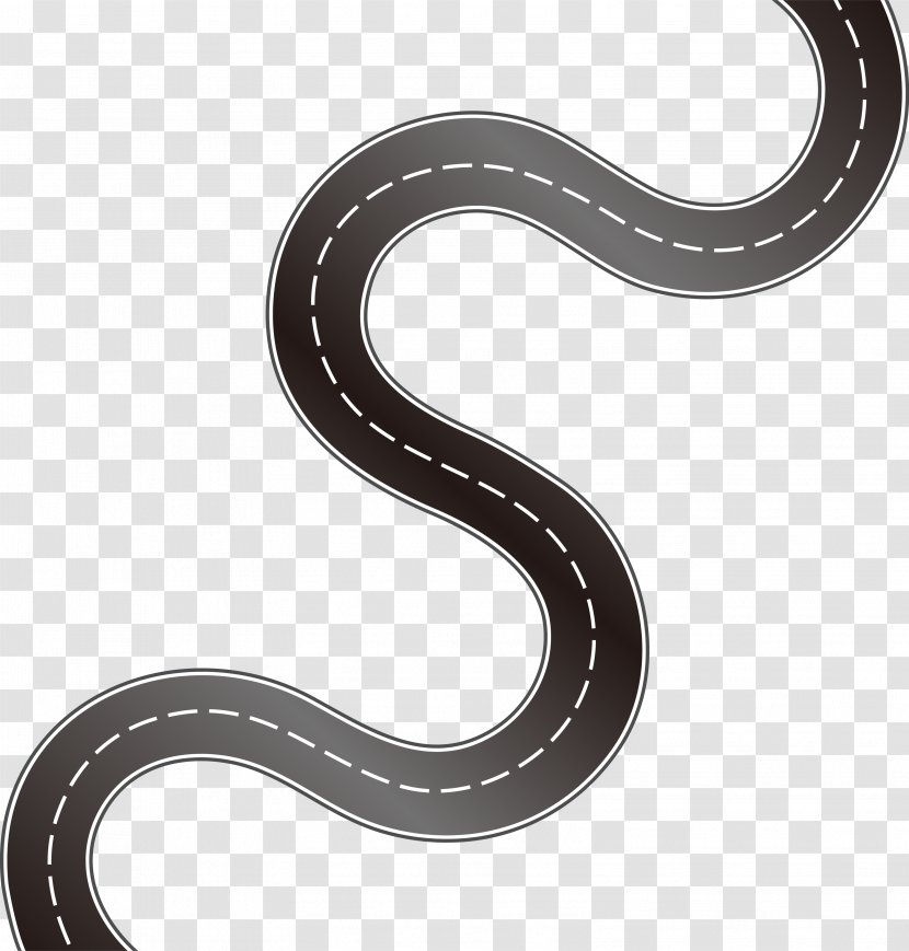 Euclidean Vector Road Computer File - Curved Material Transparent PNG