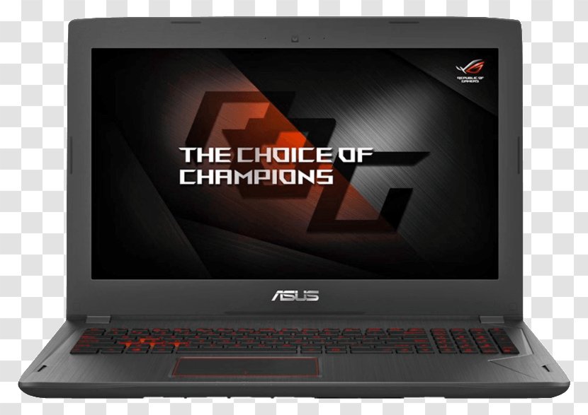 Asus Rog Strix Amd Gaming Laptop Ryzen 7 1700 Radeon Rx580 4gb 17.3 F Computer Intel Core I7 - Republic Of Gamers Transparent PNG