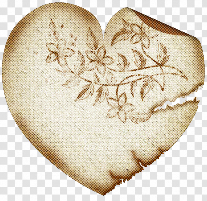 Heart Heart Beige Transparent PNG