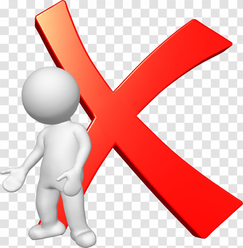 Red Check Mark - X - Negative Transparent PNG