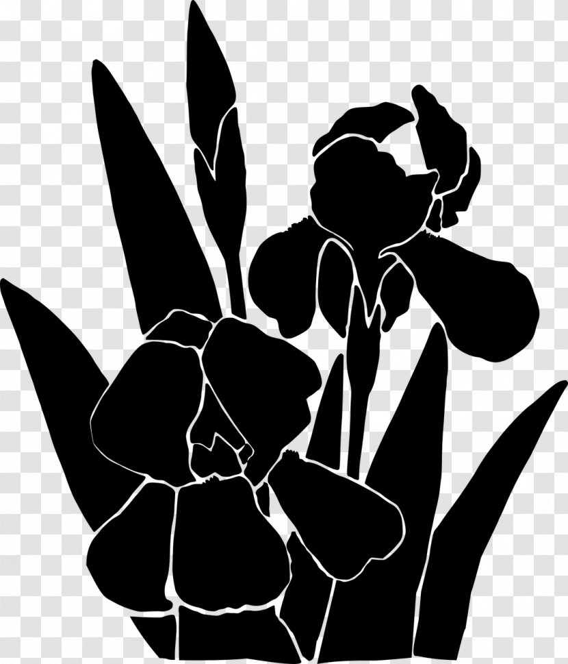 Flower Black & White - Tulip - M Clip Art Character Silhouette Transparent PNG