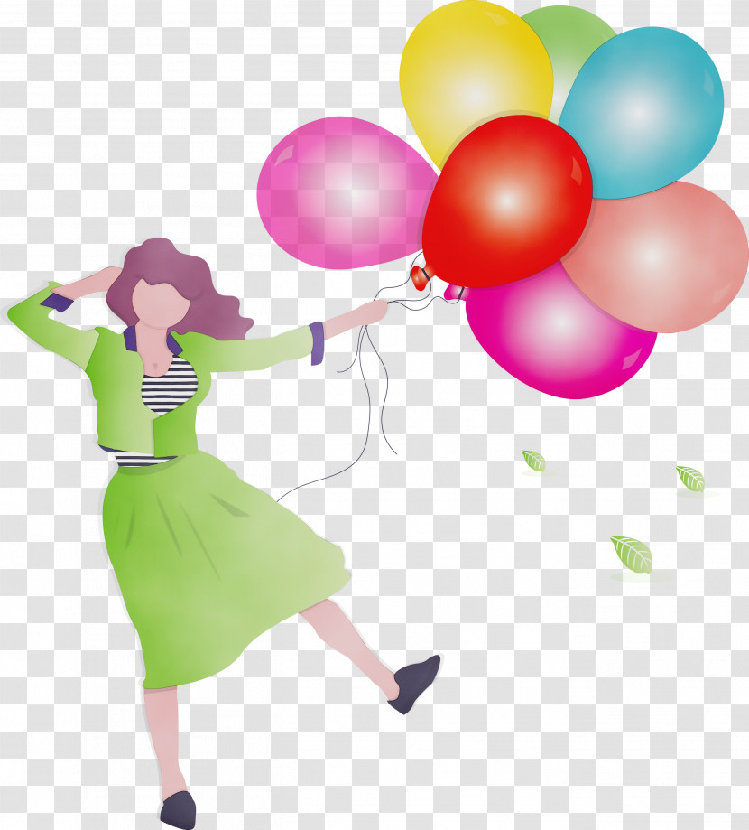 Balloon Party Supply Pink Magenta Transparent PNG