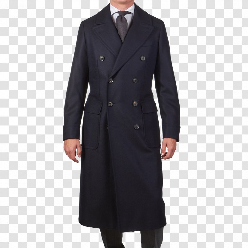 Overcoat Double-breasted T-shirt Mackintosh Paletot - Button - Long Coat Transparent PNG