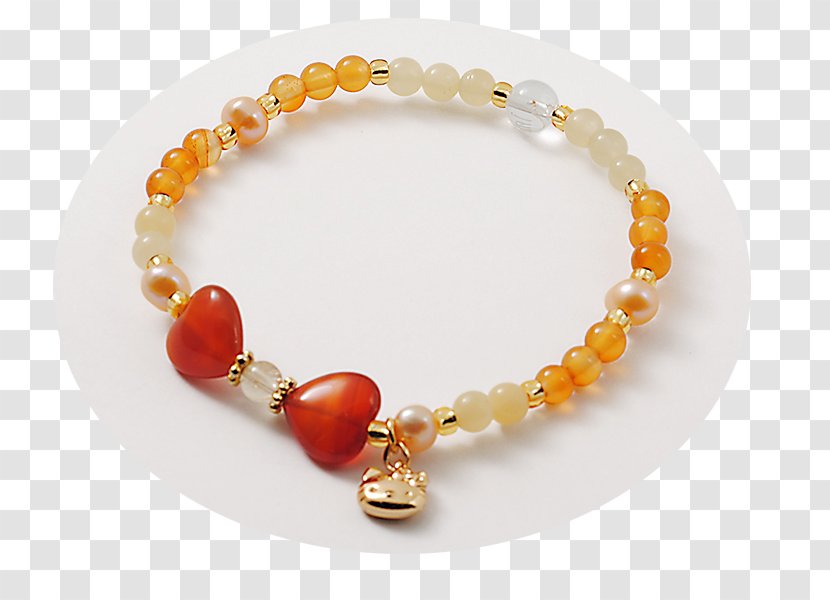 Amber Bead Necklace Bracelet - Lucky Money Transparent PNG