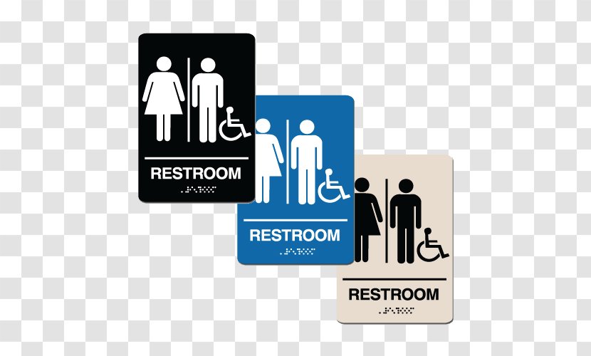 Unisex Public Toilet Bathroom Disability - Braille Transparent PNG