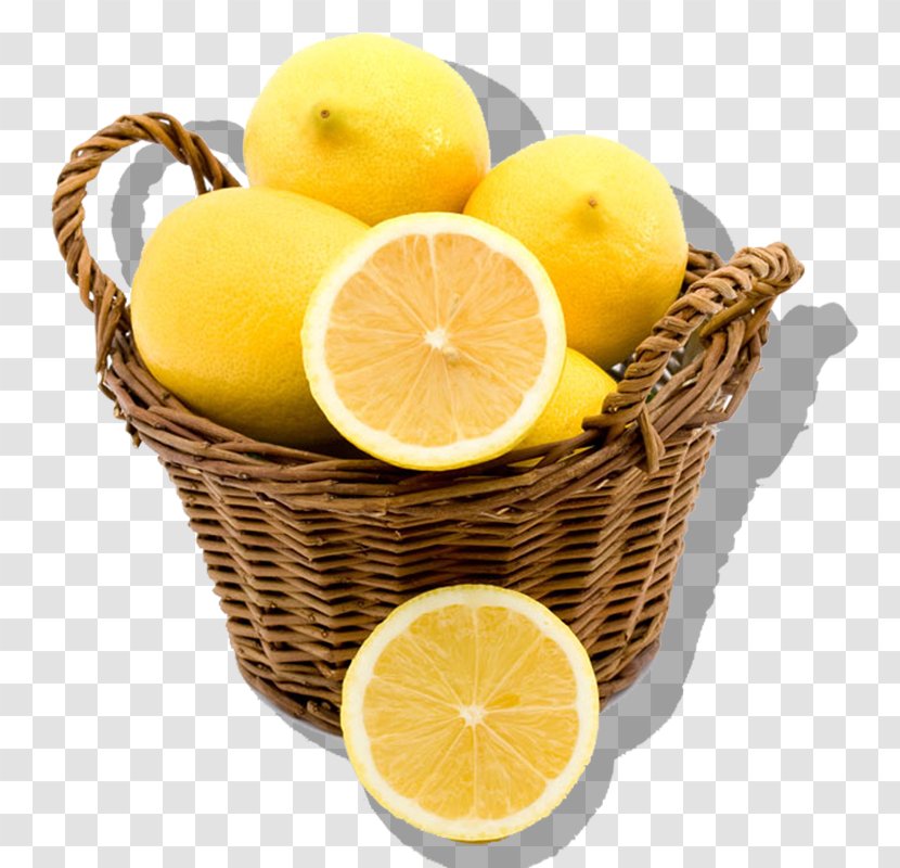 Juice Lemonade Basket Fruit - Lemon Transparent PNG