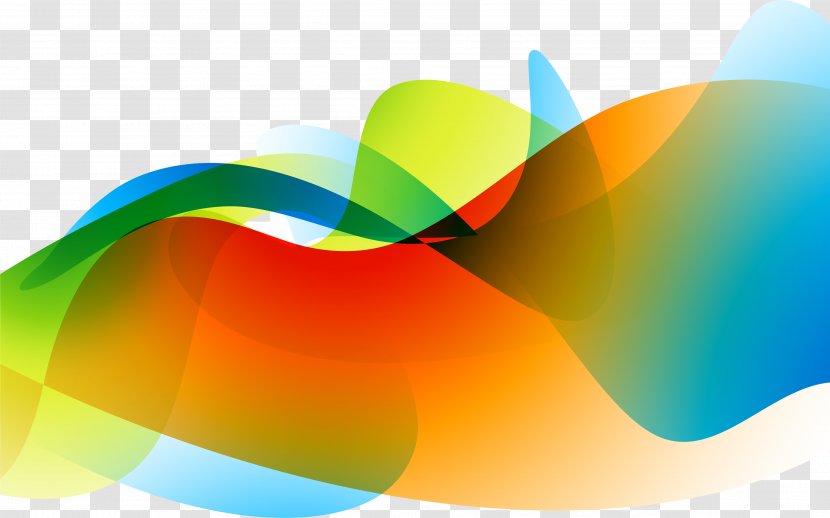 Colorful Wave Stripes - Art - Sky Transparent PNG