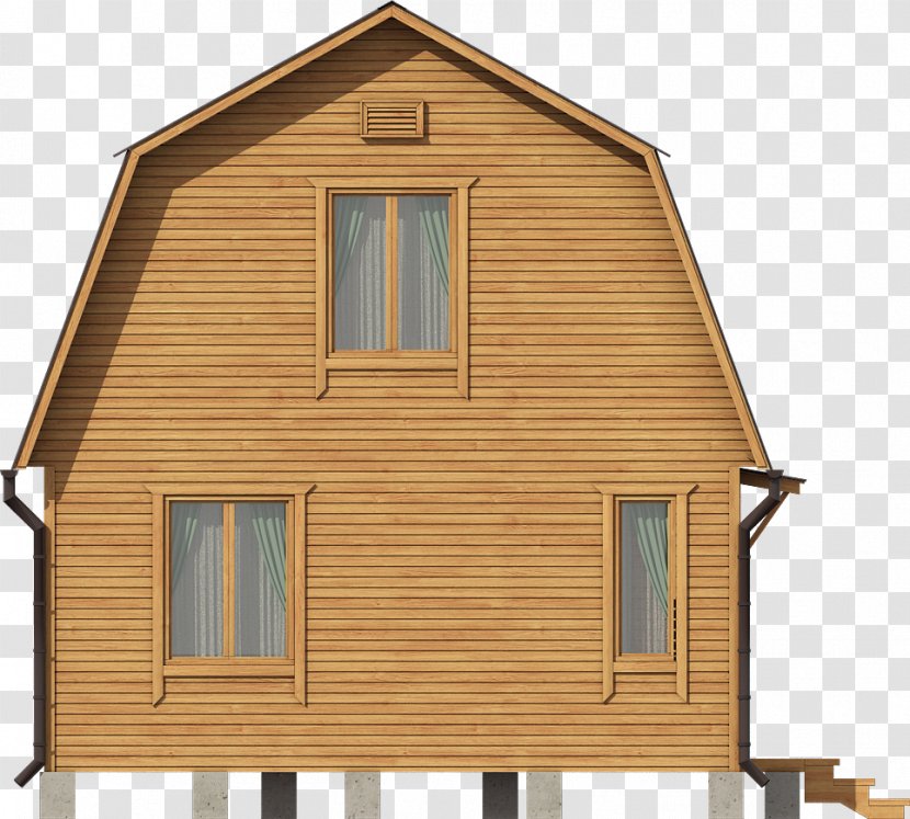 House Cottage Siding Facade Log Cabin - Hut Transparent PNG
