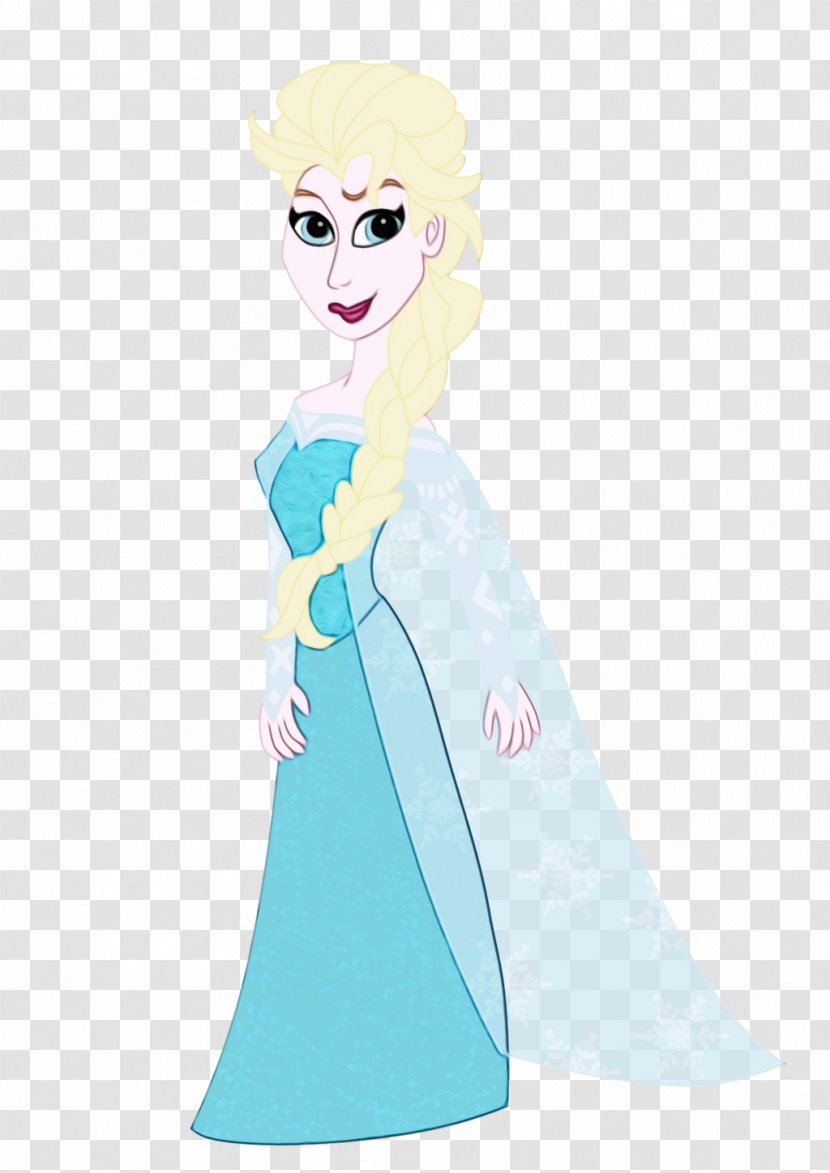 Gown Cartoon Woman Character Microsoft Azure - Style Costume Design Transparent PNG