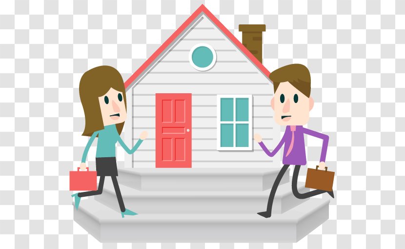 Real Estate Background - Cartoon - Sharing Business Transparent PNG