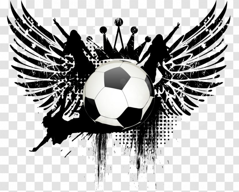 Poster Sport Royalty-free Illustration - Brand - Football Wings Background Elements Transparent PNG