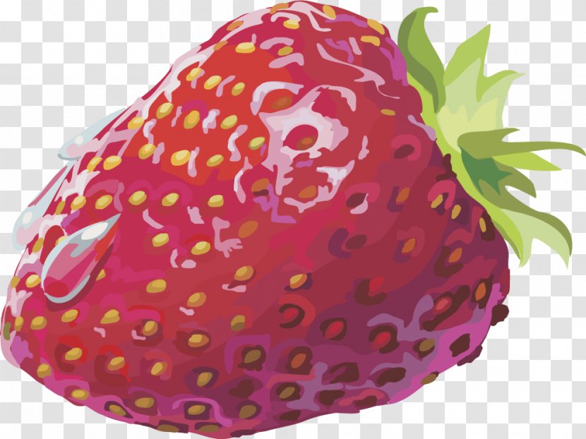 Strawberry Blueberry Aedmaasikas - Magenta - Vector Fruit Transparent PNG