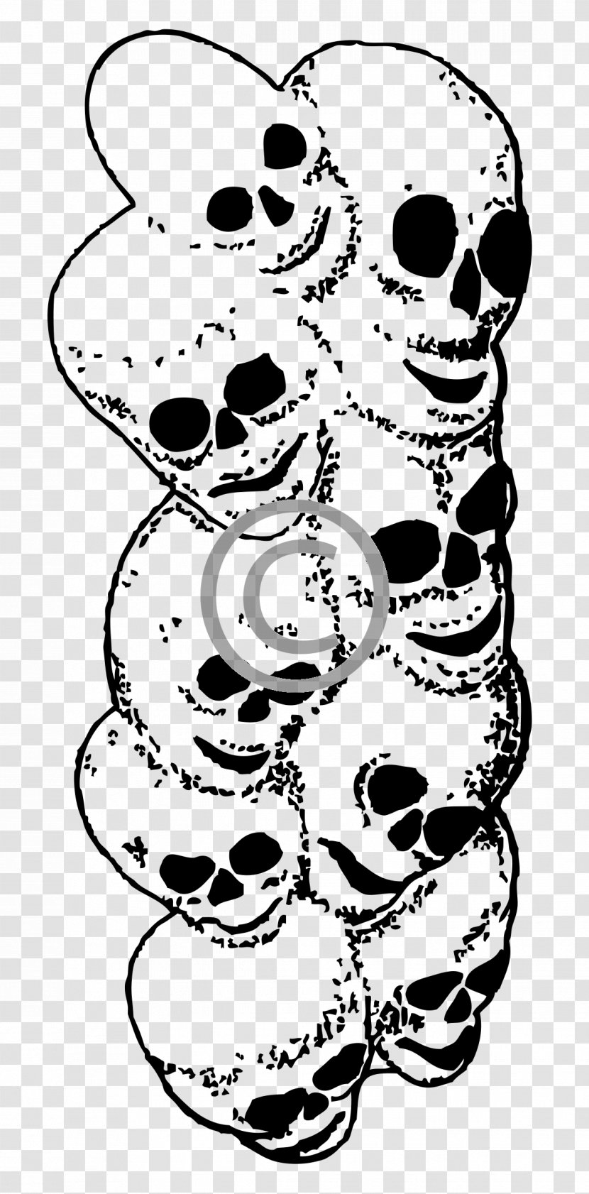 Skull Skeleton Clip Art - Frame Transparent PNG