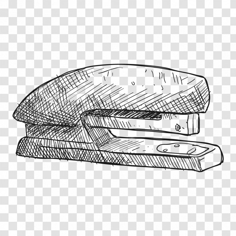 Sketch Stapler Image Stationery - Rectangle - School Presentation Transparent PNG