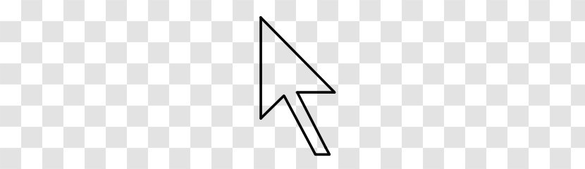 Cursor Computer Mouse Pointer - Triangle Transparent PNG
