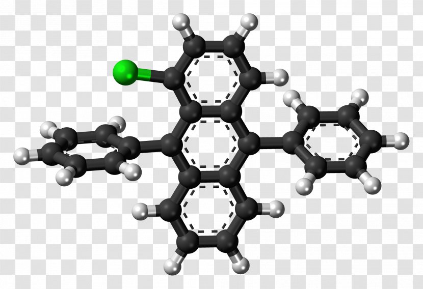 Molecule 9,10-Bis(phenylethynyl)anthracene Aromatic Hydrocarbon Aromaticity - Flower - Molecules Transparent PNG
