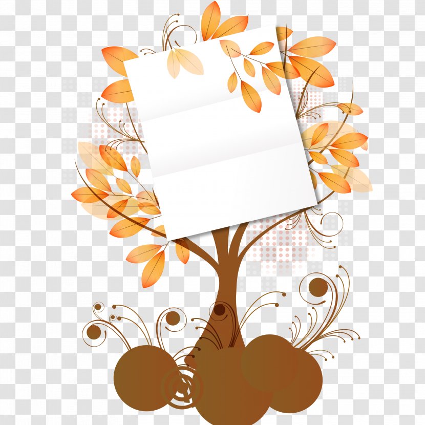 Art Leaf Clip - Trendy Abstract Bouquet Border Vector Material Transparent PNG