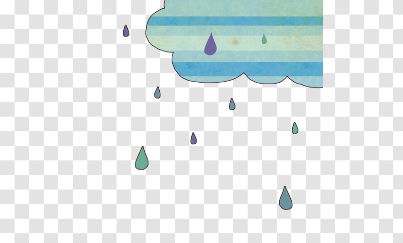 Cartoon Rain Computer File - Raindrop Transparent PNG