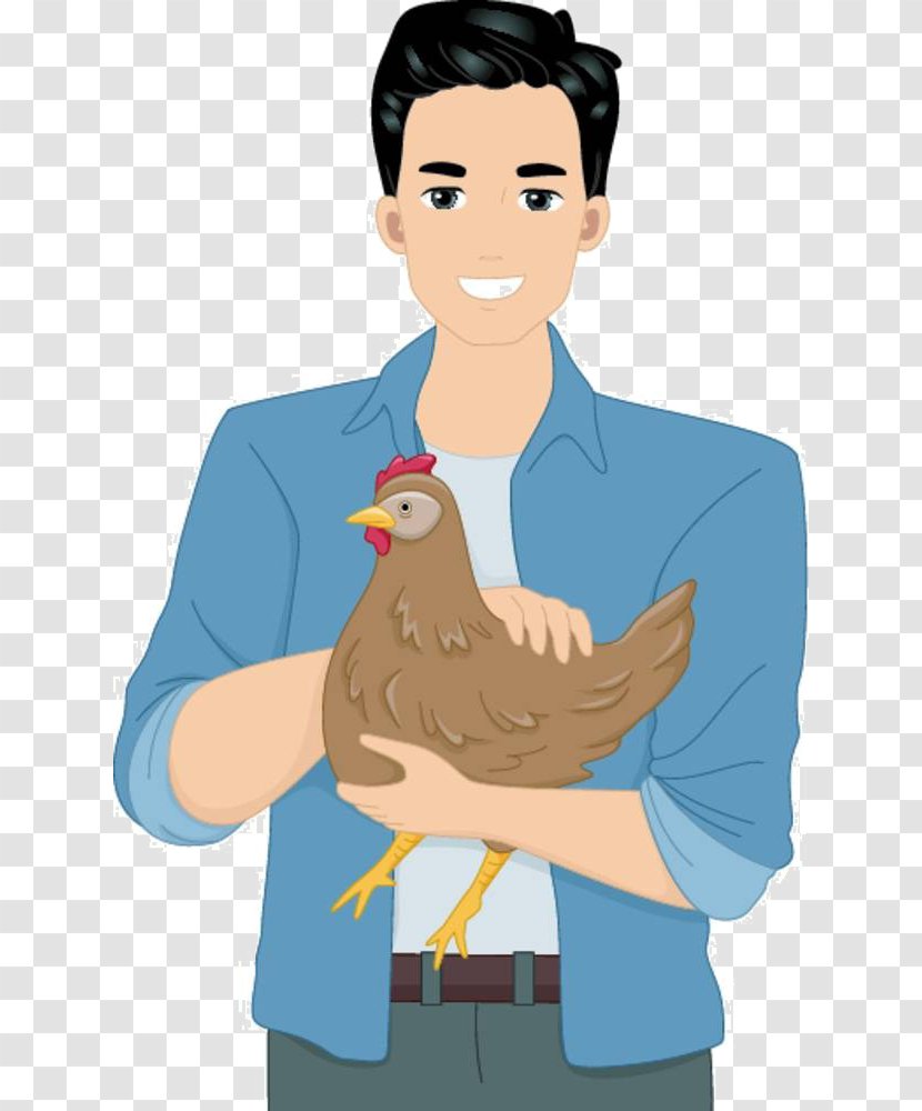 Chicken Royalty-free Clip Art - Royaltyfree - Cartoon Man Transparent PNG