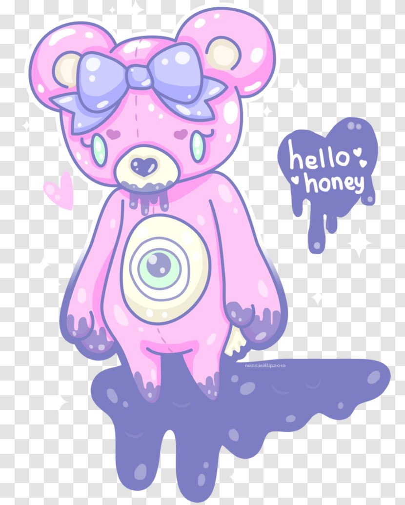 Hello, Honey Bear Pastel Drawing Art Kavaii - Flower - Flowers Transparent PNG