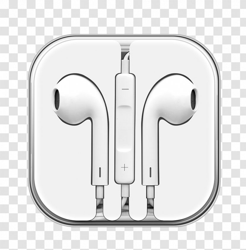 IPhone 5 Headphones Microphone 6S Apple Earbuds - Heart - White Transparent PNG