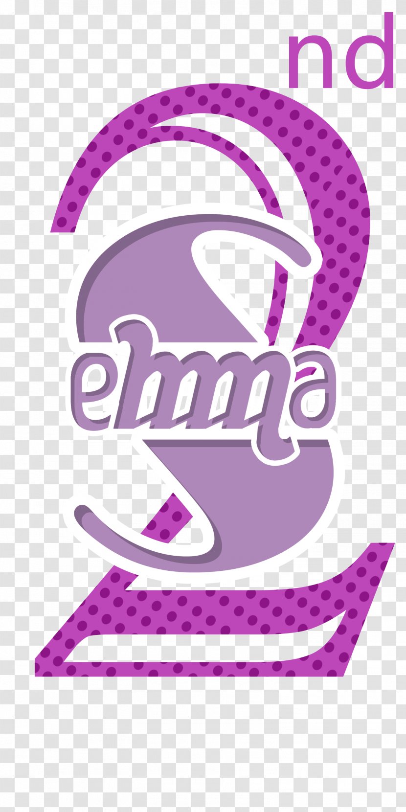 Logo Brand Pink M Font - Violet - Line Transparent PNG