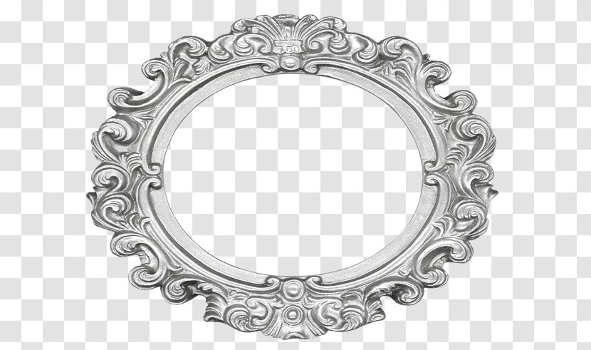 Picture Frames Borders And Clip Art Image - Drawing - Silver Oval Frame Transparent PNG