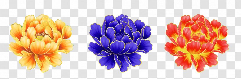 Moutan Peony Flower Clip Art - Cut Flowers - Color Transparent PNG