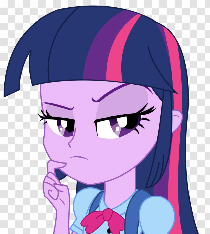 Twilight Sparkle My Little Pony: Equestria Girls Rarity - Heart - Pondering Transparent PNG