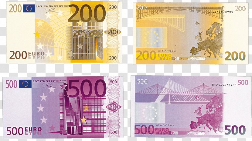 500 Euro Note Banknotes 10 - Cash Transparent PNG