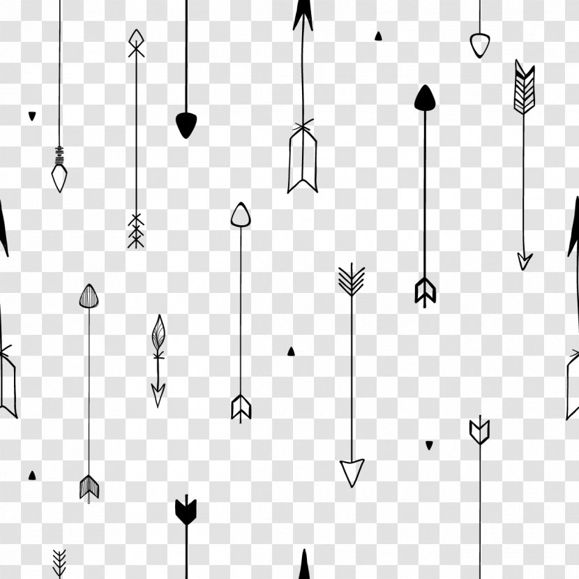 Arrow Euclidean Vector - Monochrome - All Kinds Of Arrows Transparent PNG