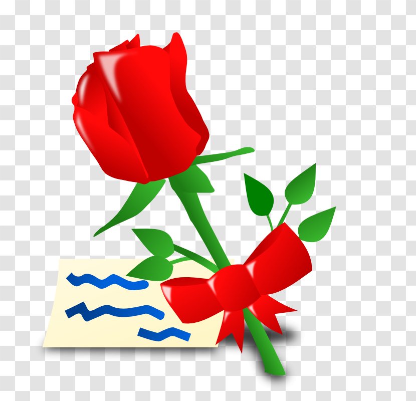 Rose Flower Animation Clip Art - Floristry - Valentine Day Pics Transparent PNG
