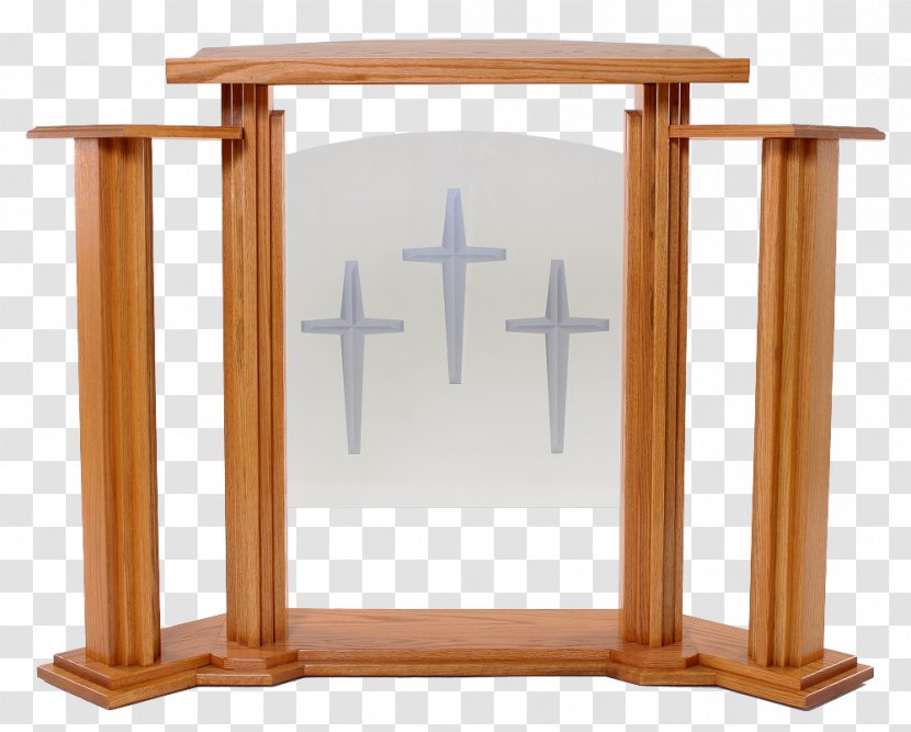 Pulpit Quality Church Furniture Gospel - Cross Transparent PNG