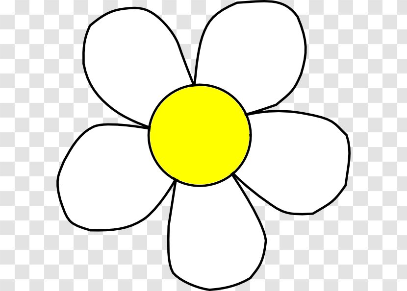 Flower Black And White Clip Art - Area - Yellow Daisy Pictures Transparent PNG