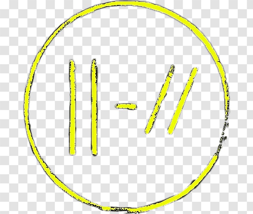 Twenty One Pilots Trench Sticker Decal Adhesive Tape - Yellow - Logo Transparent PNG
